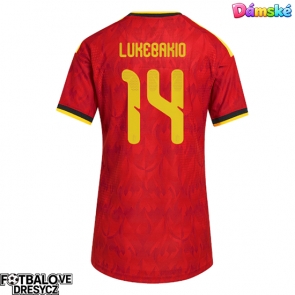 Belgie Dodi Lukebakio #14 Dámské Domácí Dres MS 2026 Krátký Rukáv